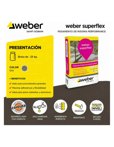 Weber Superflex Porcellanato 25kg